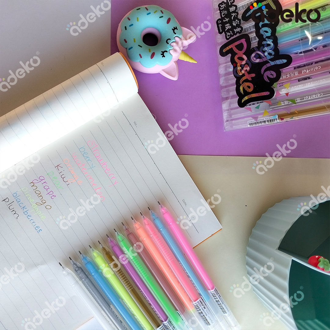 Bolígrafos, bolígrafos de colores, kawaii