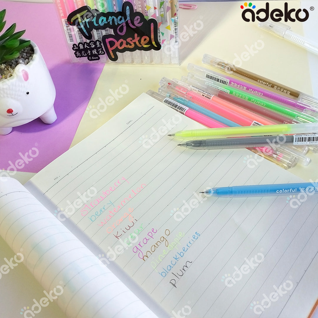 Bolígrafos, bolígrafos de colores, kawaii