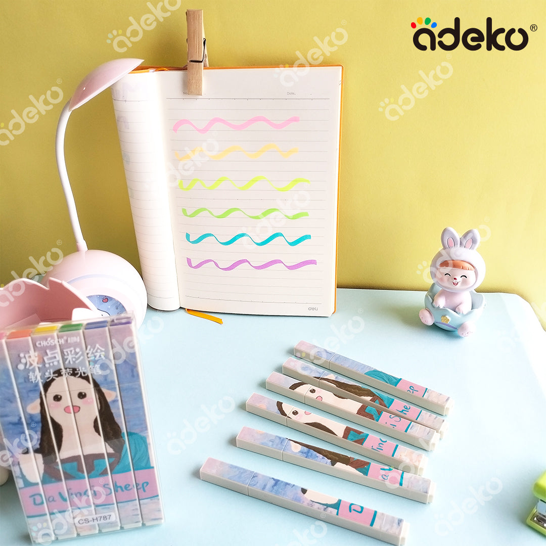 marcatextos, resaltadores, kawaii
