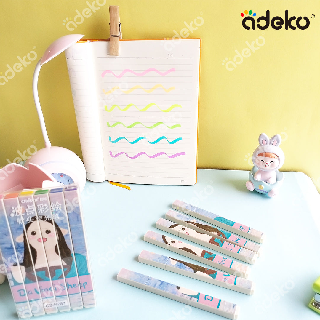 marcatextos, resaltadores, kawaii