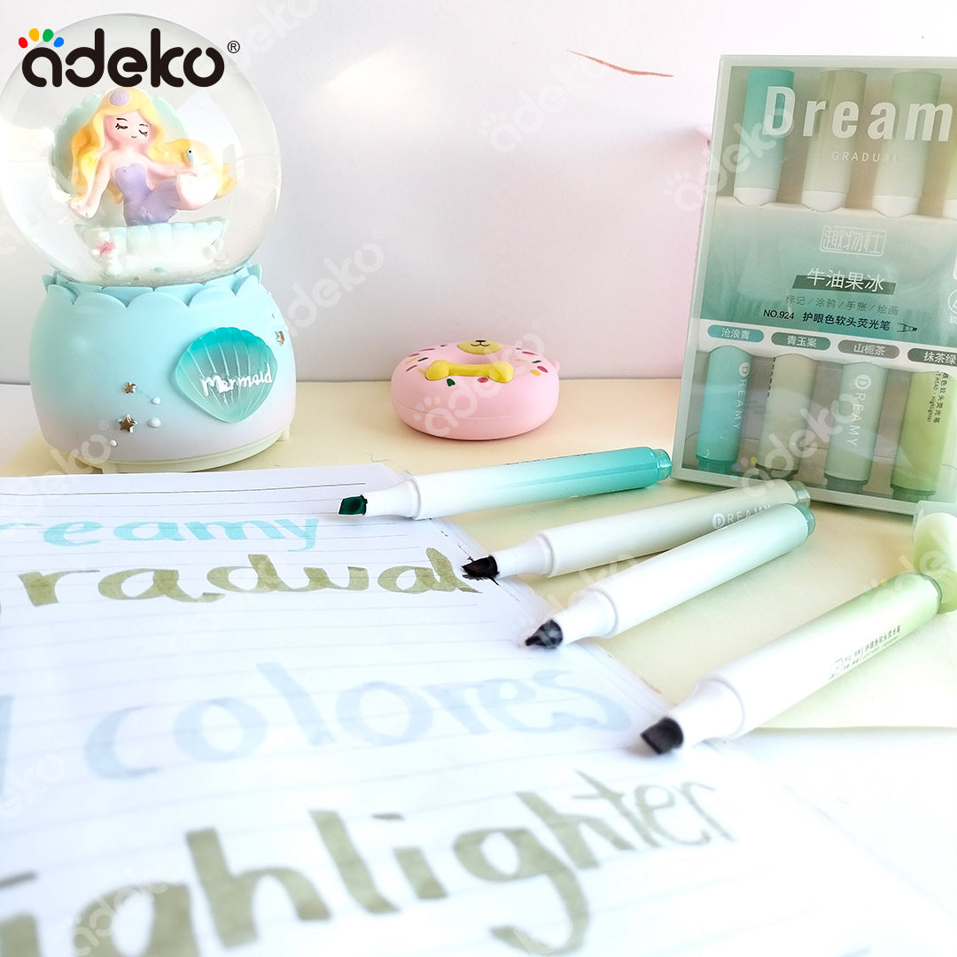 Marcatextos de colores pastel, colores pastel, resaltadores, kawaii