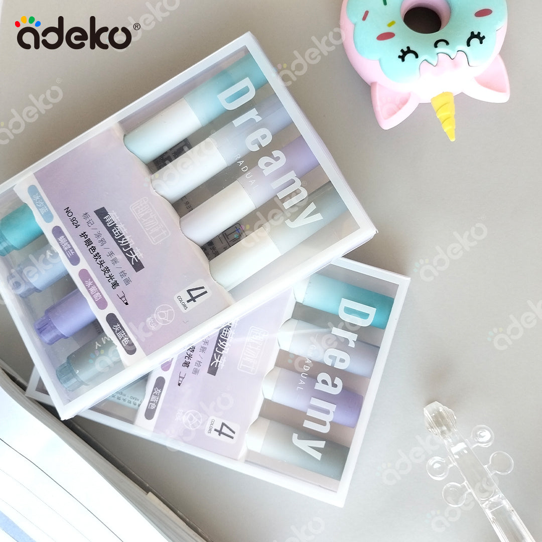 Marcatextos de colores pastel, colores pastel, resaltadores, kawaii