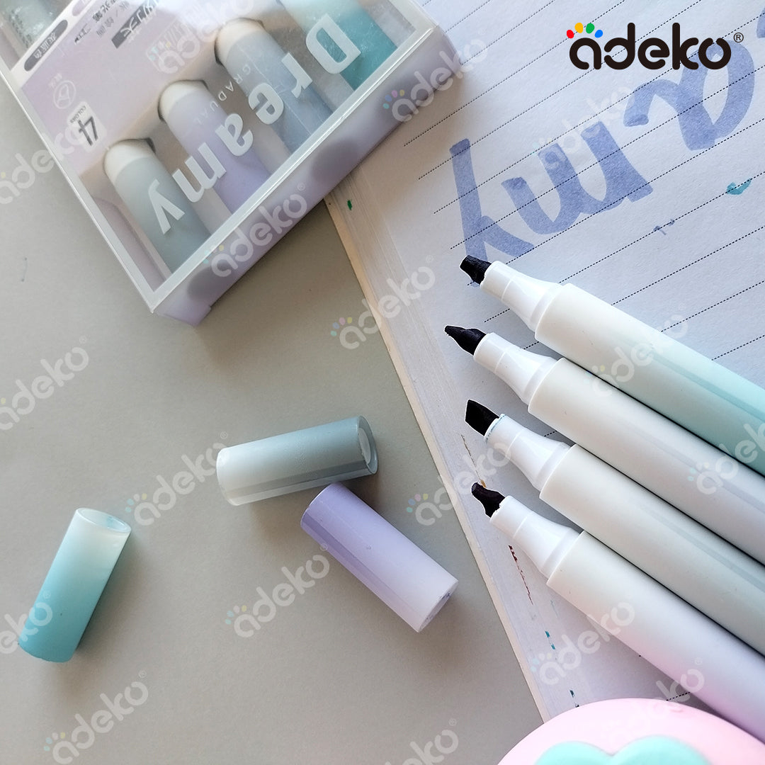 Marcatextos de colores pastel, colores pastel, resaltadores, kawaii