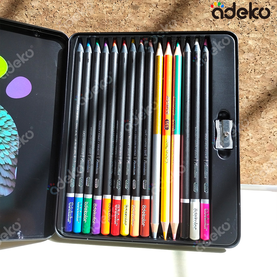 Lápices de colores, profesionales, colores brillantes,