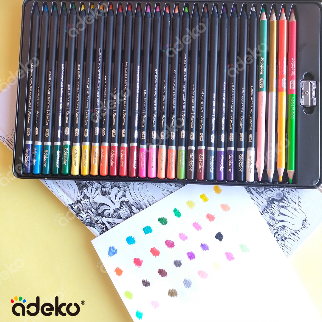 Lápices de colores, profesionales, colores brillantes,