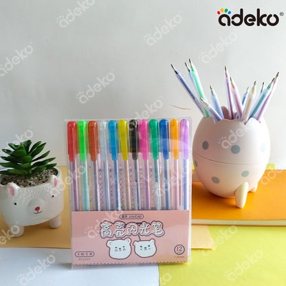 Bolígrafos de colores, bolígrafos, kawaii, 