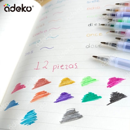 Bolígrafos de colores, bolígrafos, kawaii, 