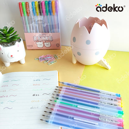 Bolígrafos de colores, bolígrafos, kawaii, 